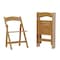 Flash Furniture Holden Commercial Grade Oak Solid Wood Folding Dining Chair, 4PK 4-ZH-8005-3-OAK-GG - alternate 1